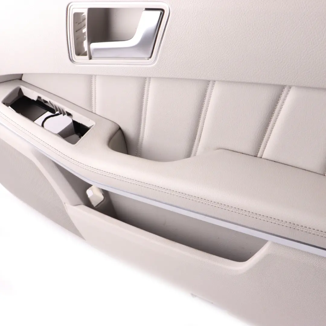 Door Card Front Right O/S Door Trim Panel Beige Leather to Mercedes W212 with Part number A2127209870 Mercedes W212 Door Card Front Right O/S Door Trim Panel Beige Leather - SKU rhd-A2127209870-2 - Part number A2127209870