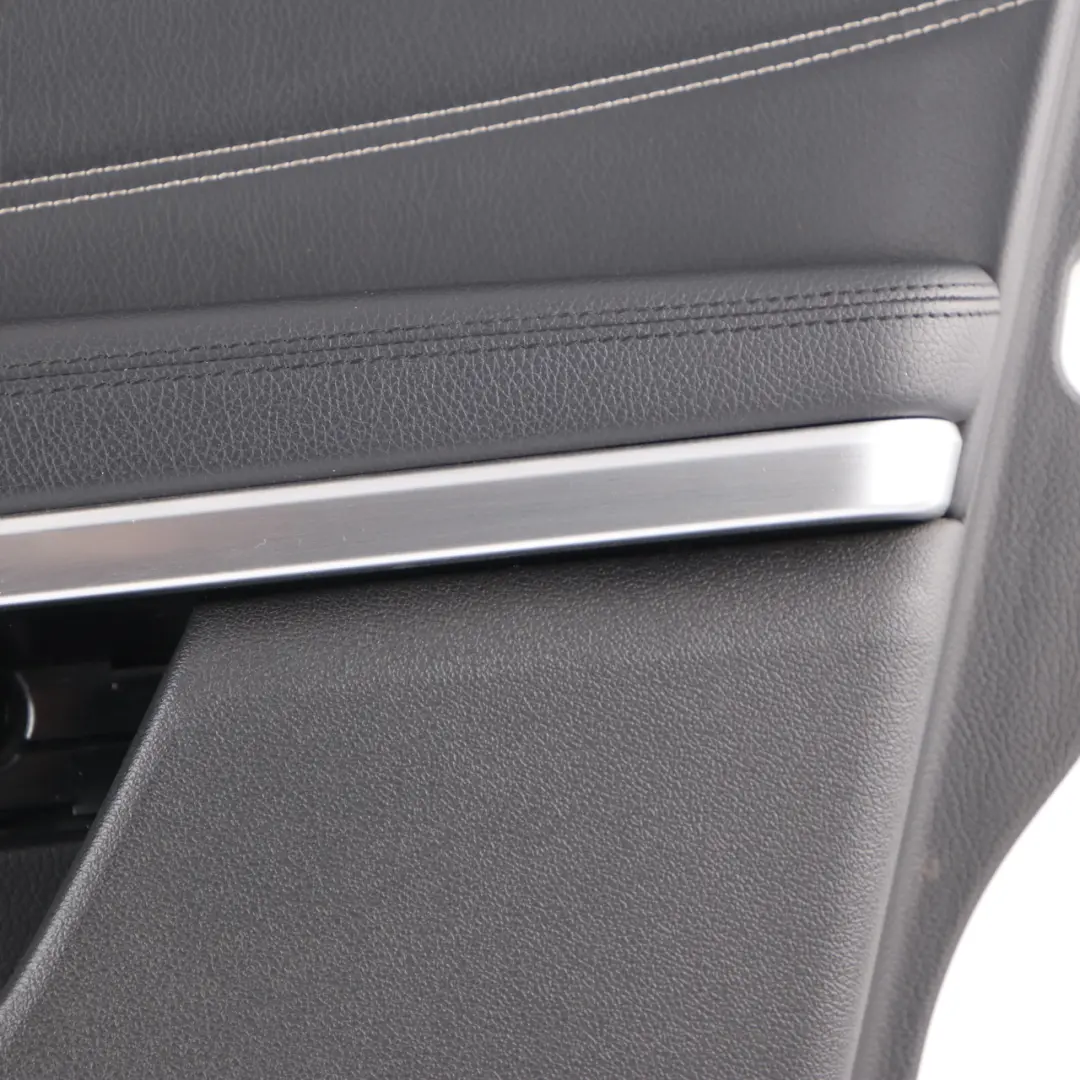 Mercedes W212 Door Card Front Right O/S Trim Panel Black Imitation Leather - SKU rhd-A2127209870 - Part number A2127209870