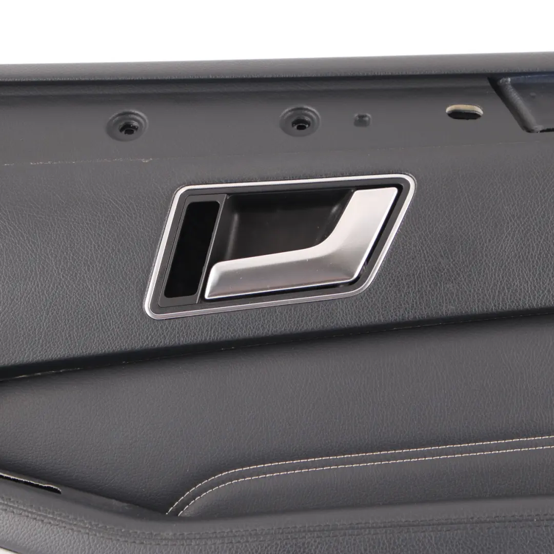 Mercedes W212 Door Card Front Right O/S Trim Panel Black Imitation Leather - SKU rhd-A2127209870 - Part number A2127209870