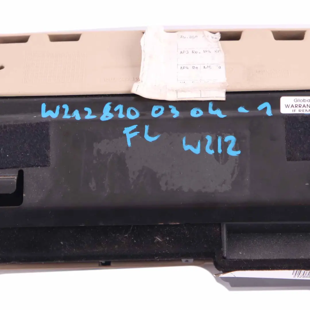 Mercedes W212 Seat Storage Compartment Front Right O/S Tray Beige - SKU rhd-A2128100404 - Part number A2128100404