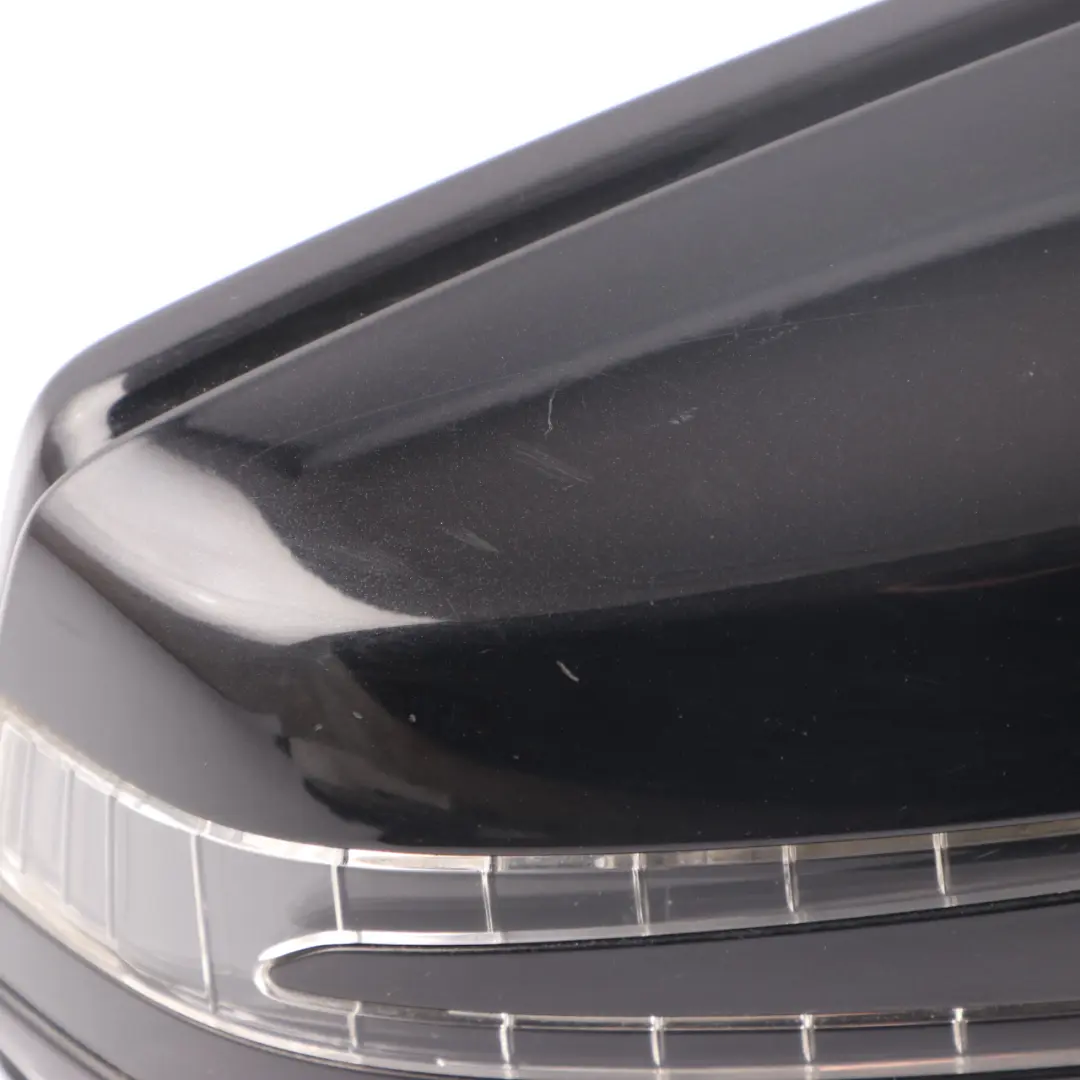 Mercedes W212 Wing Mirror Door Right O/S Obsidian Black Metallic 197 - SKU rhd-A2128101016-OB - Part number A2128100376