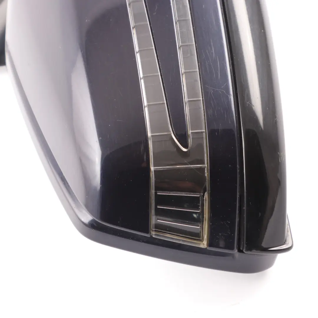 Mercedes W212 Wing Mirror Auto Dip Door Right O/S Outside Tanzanite Blue - 359 - SKU rhd-A2128101876-TB - Part number A2128101876