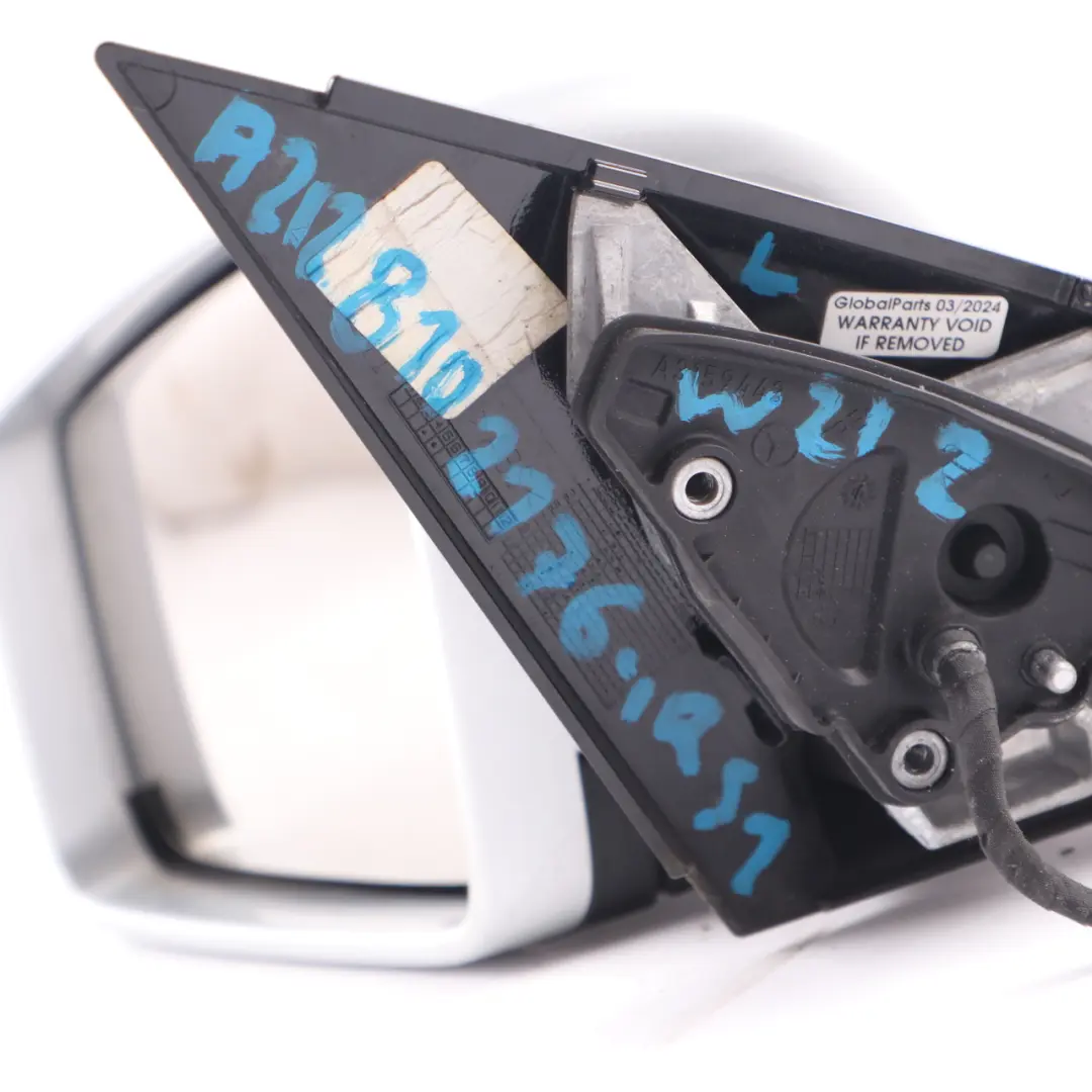 Wing Mirror Auto Dip Door Left N/S Iridium Silver Metallic - 775 to Mercedes W212 with Part number A2128102176 Mercedes W212 Wing Mirror Auto Dip Door Left N/S Iridium Silver Metallic - 775 - SKU rhd-A2128102176-IRS1 - Part number A2128102176