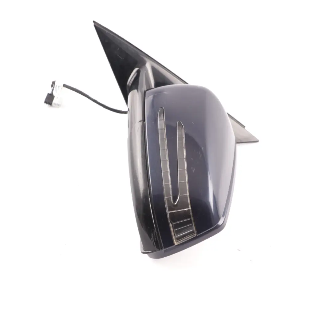 Mercedes W212 Wing Mirror Auto Dip Door Left N/S Outside Tanzanite Blue - 359 - SKU rhd-A2128102176-TB - Part number A2128102176
