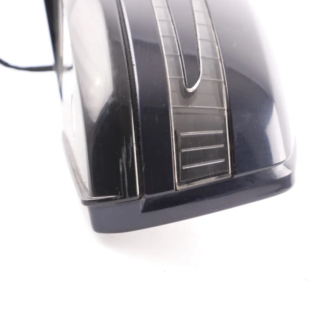 Mercedes W212 Wing Mirror Auto Dip Door Left N/S Outside Tanzanite Blue - 359 - SKU rhd-A2128102176-TB - Part number A2128102176