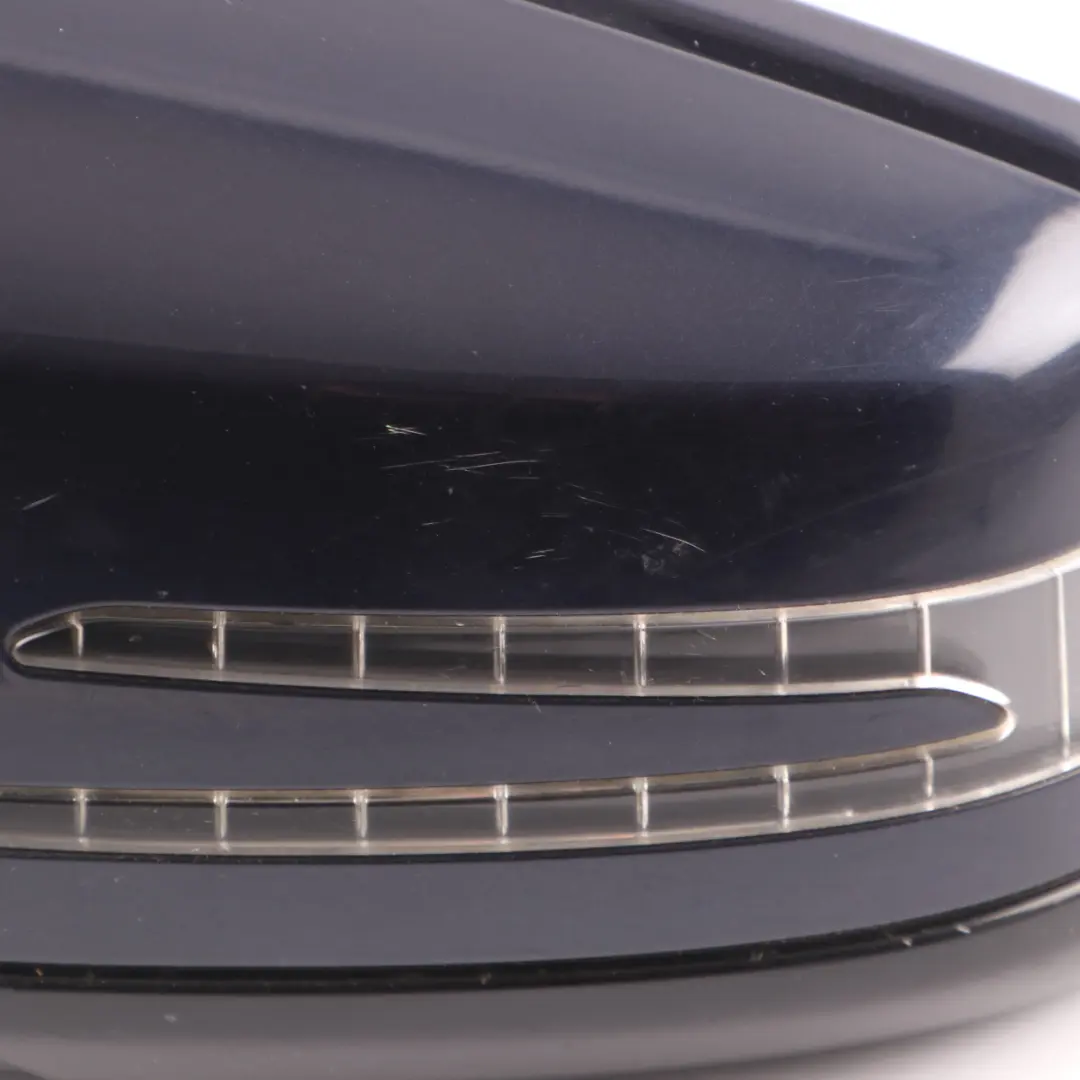 Mercedes W212 Wing Mirror Auto Dip Door Left N/S Outside Tanzanite Blue - 359 - SKU rhd-A2128102176-TB - Part number A2128102176
