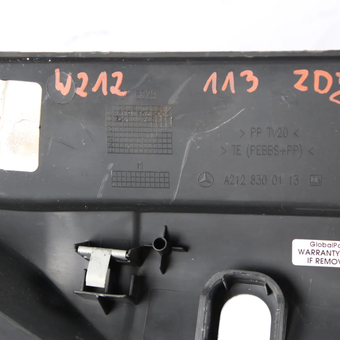 Mercedes W212 Windscreen Windshield Wiper Scuttle Panel Cover Trim - SKU rhd-A2128300113 - Part number A2128300113