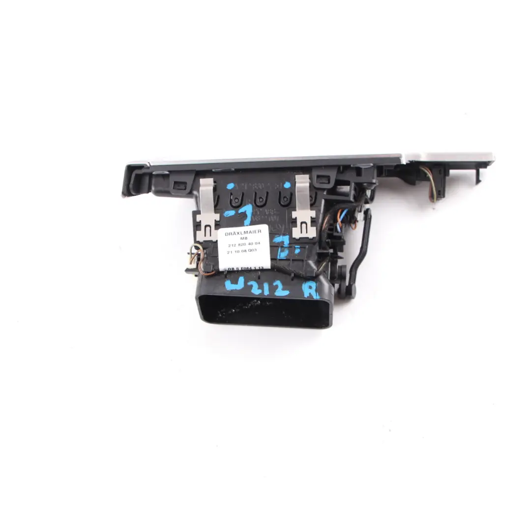 Dashboard Air Vent Mercedes W212 S212 Trim Right O/S Frame Alu to with Part number A2128302754 Dashboard Air Vent Mercedes W212 S212 Trim Right O/S Frame Alu - SKU rhd-A2128302754-1 - Part number A2128302754