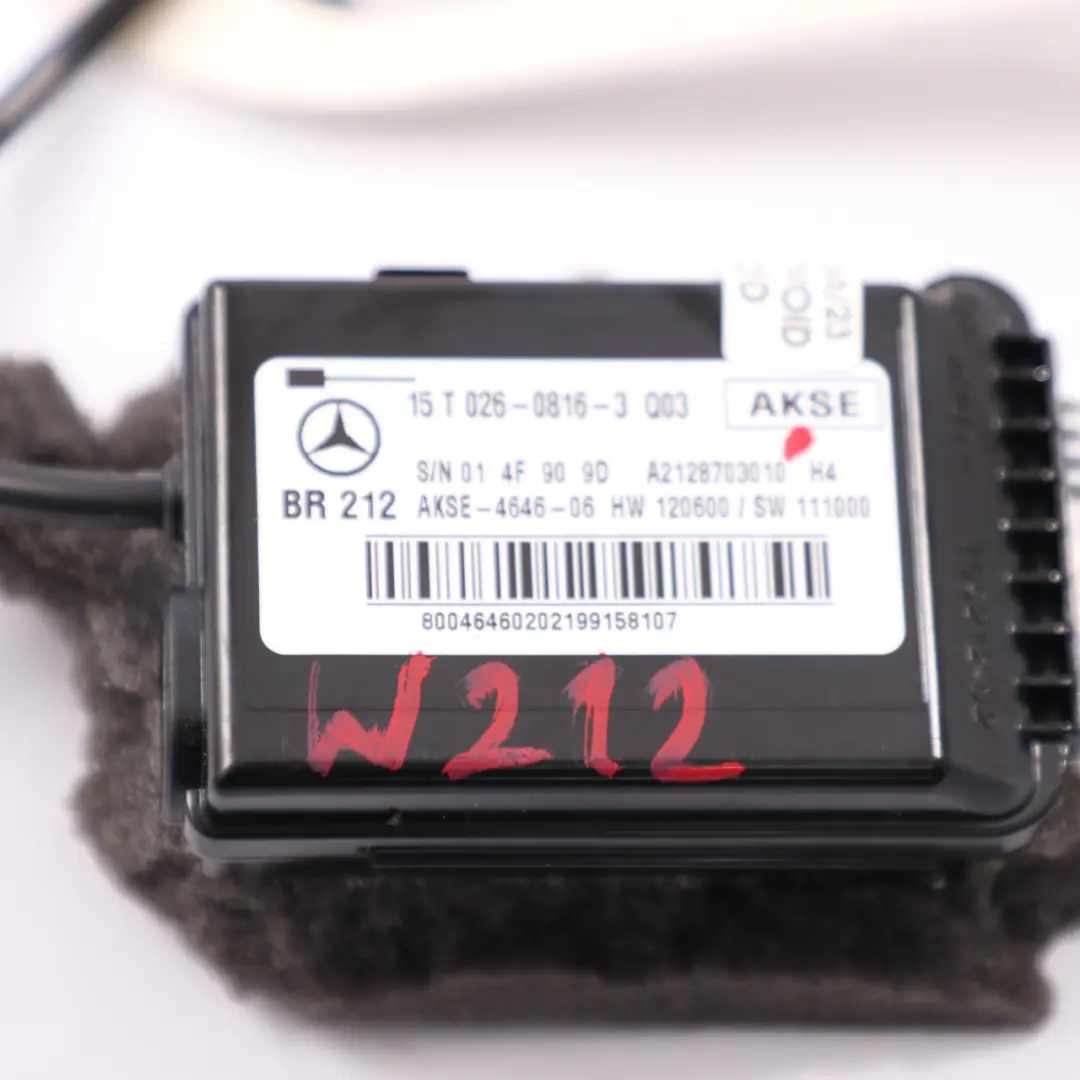  Occupancy Mat Mercedes W212 Front Passenger Seat Sensor Control Unit - SKU A2128703010 - Part number A2128703010