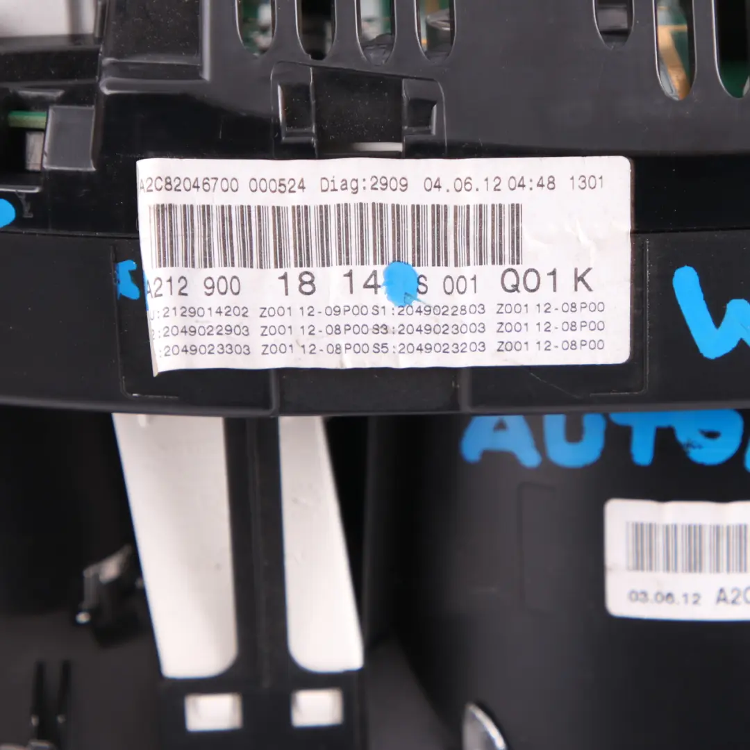 Instrument Cluster Mercedes W212 C207 Diesel Speedo Clocks Automatic to with Part number A2129001814 Instrument Cluster Mercedes W212 C207 Diesel Speedo Clocks Automatic - SKU rhd-A2129001814 - Part number A2129001814