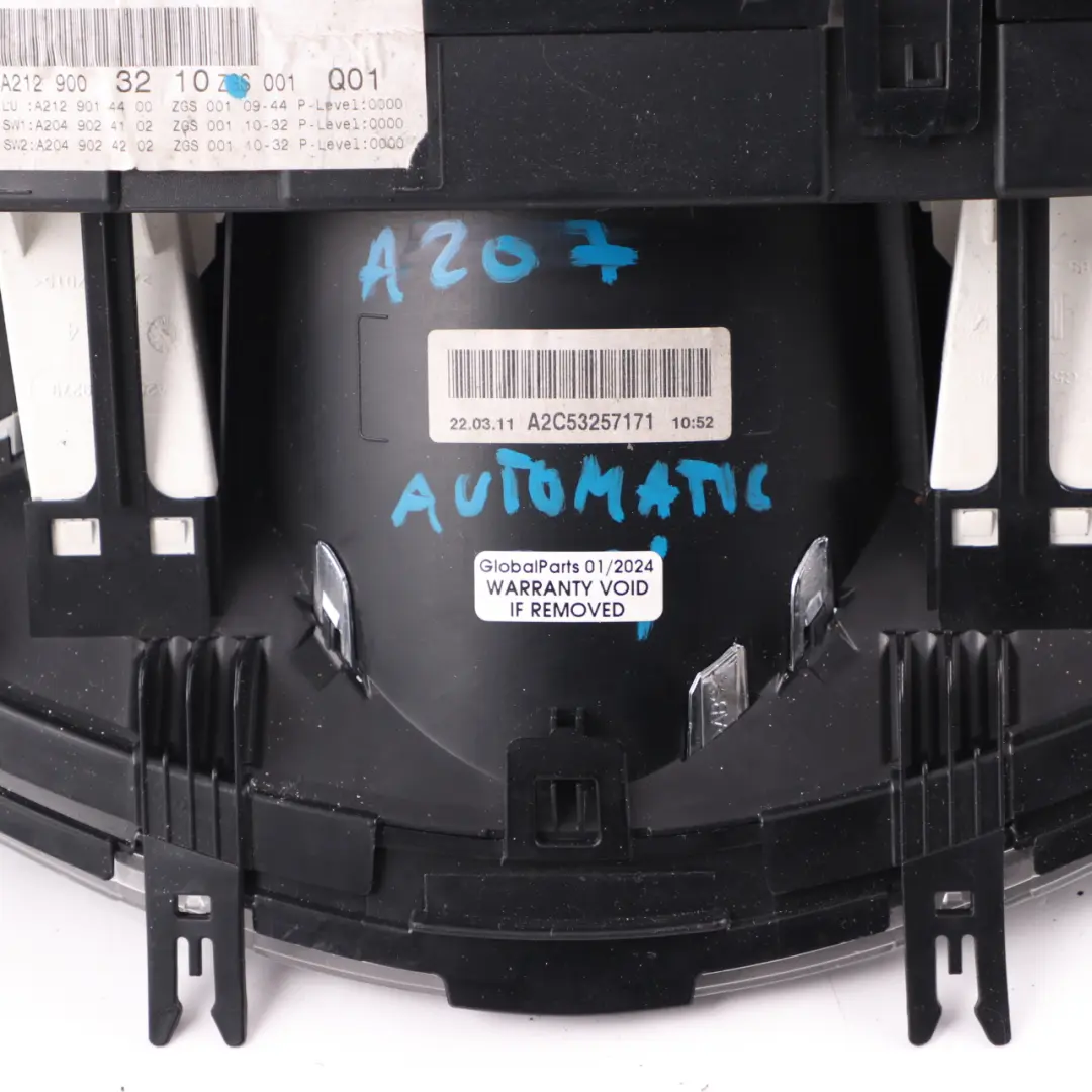 Instrument Cluster Mercedes C207 W212 Diesel Speedo Clocks Automatic to with Part number A2129003210 Instrument Cluster Mercedes C207 W212 Diesel Speedo Clocks Automatic - SKU rhd-A2129003210 - Part number A2129003210