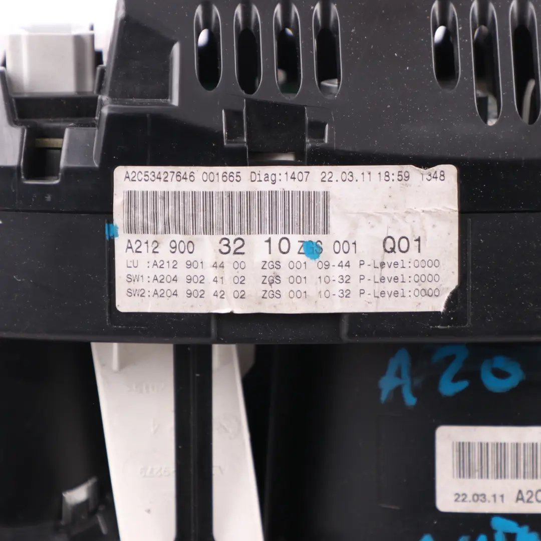 Instrument Cluster Mercedes C207 W212 Diesel Speedo Clocks Automatic to with Part number A2129003210 Instrument Cluster Mercedes C207 W212 Diesel Speedo Clocks Automatic - SKU rhd-A2129003210 - Part number A2129003210