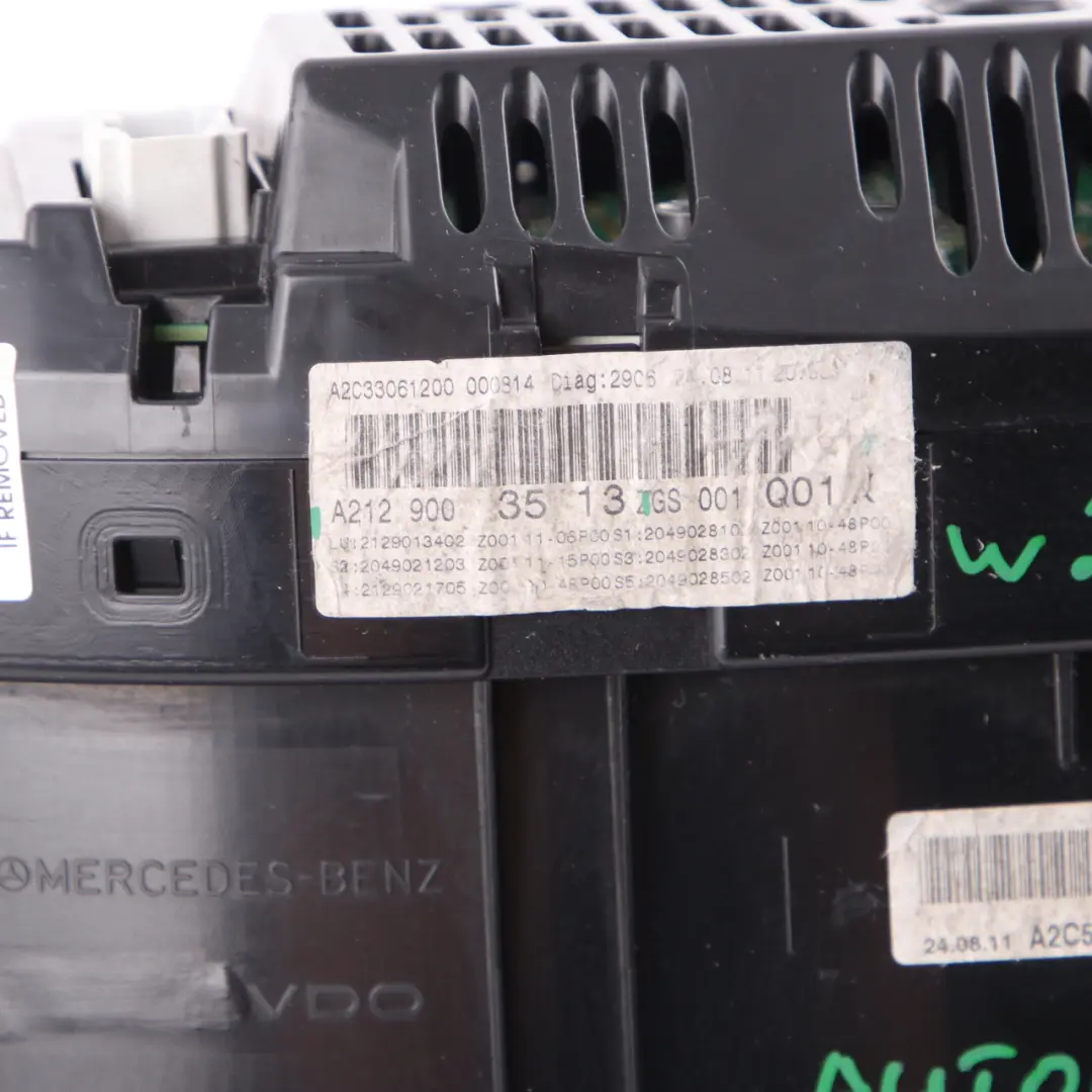 Instrument Cluster Diesel Speedo Clocks Automatic to Mercedes W212 with Part number A2129003513 Mercedes W212 Instrument Cluster Diesel Speedo Clocks Automatic - SKU rhd-A2129003513 - Part number A2129003513