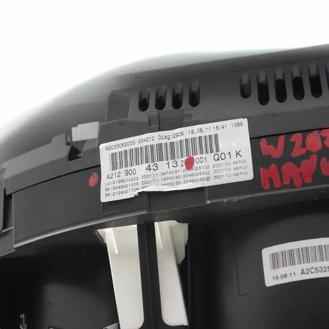 Instrument Cluster Mercedes C207 W212 Diesel Speedo Clocks Manual to with Part number A2129004313 Instrument Cluster Mercedes C207 W212 Diesel Speedo Clocks Manual - SKU rhd-A2129004313-1 - Part number A2129004313