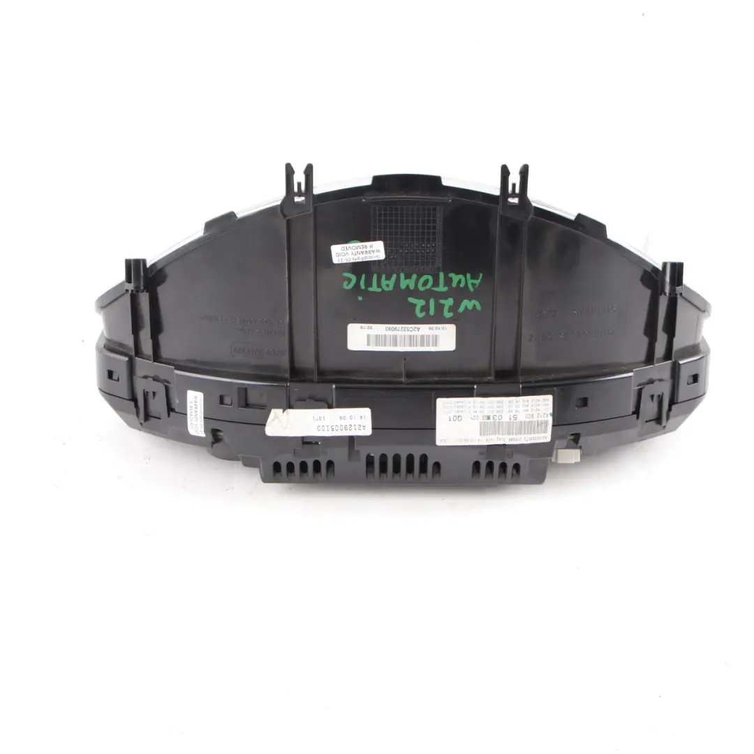  Instrument Cluster Mercedes W212 Petrol Speedo Clocks Automatic - SKU rhd-A2129005103 - Part number A2129005103