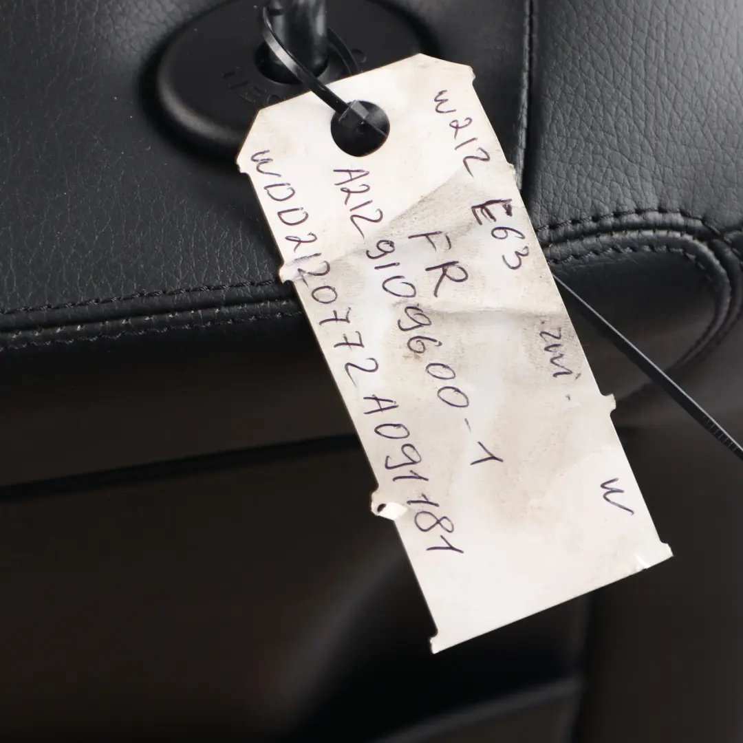 Front Seat Mercedes W212 E63 AMG Right O/S Heated Leather Black Memory to with Part number A2129109600 Front Seat Mercedes W212 E63 AMG Right O/S Heated Leather Black Memory - SKU rhd-A2129109600-1 - Part number A2129109600