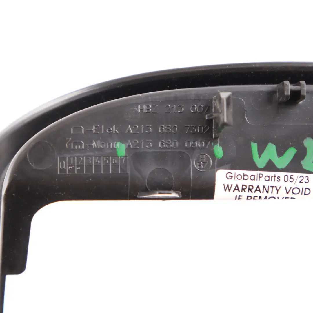  Column Cover Mercedes W213 Steering Wheel Trim Panel Surround Black - SKU rhd-A2136800907 - Part number A2136800907