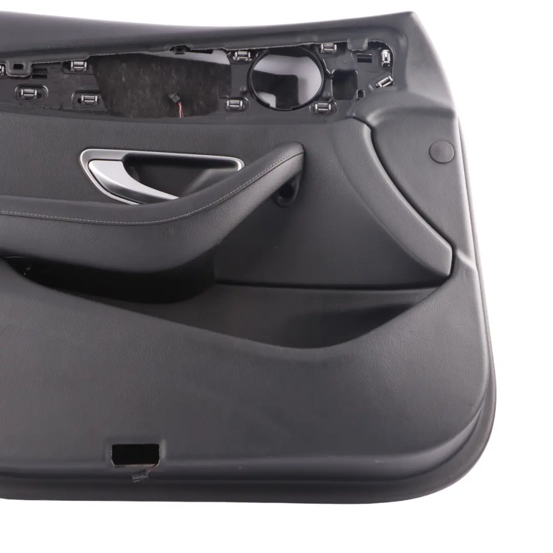 Mercedes W213 Door Card Cover Front Left N/S Trim Panel Black Leather - SKU rhd-A2137207707-1 - Part number A2137207707