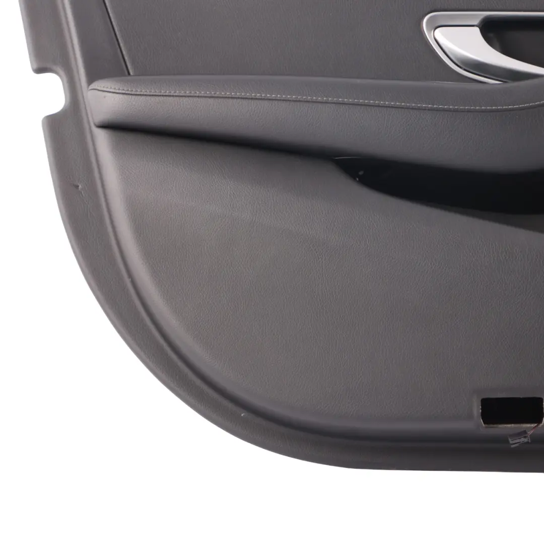 Mercedes W213 Door Card Cover Front Left N/S Trim Panel Black Leather - SKU rhd-A2137207707-1 - Part number A2137207707