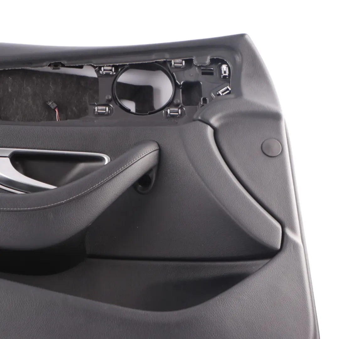 Mercedes W213 Door Card Cover Front Left N/S Trim Panel Black Leather - SKU rhd-A2137207707-1 - Part number A2137207707