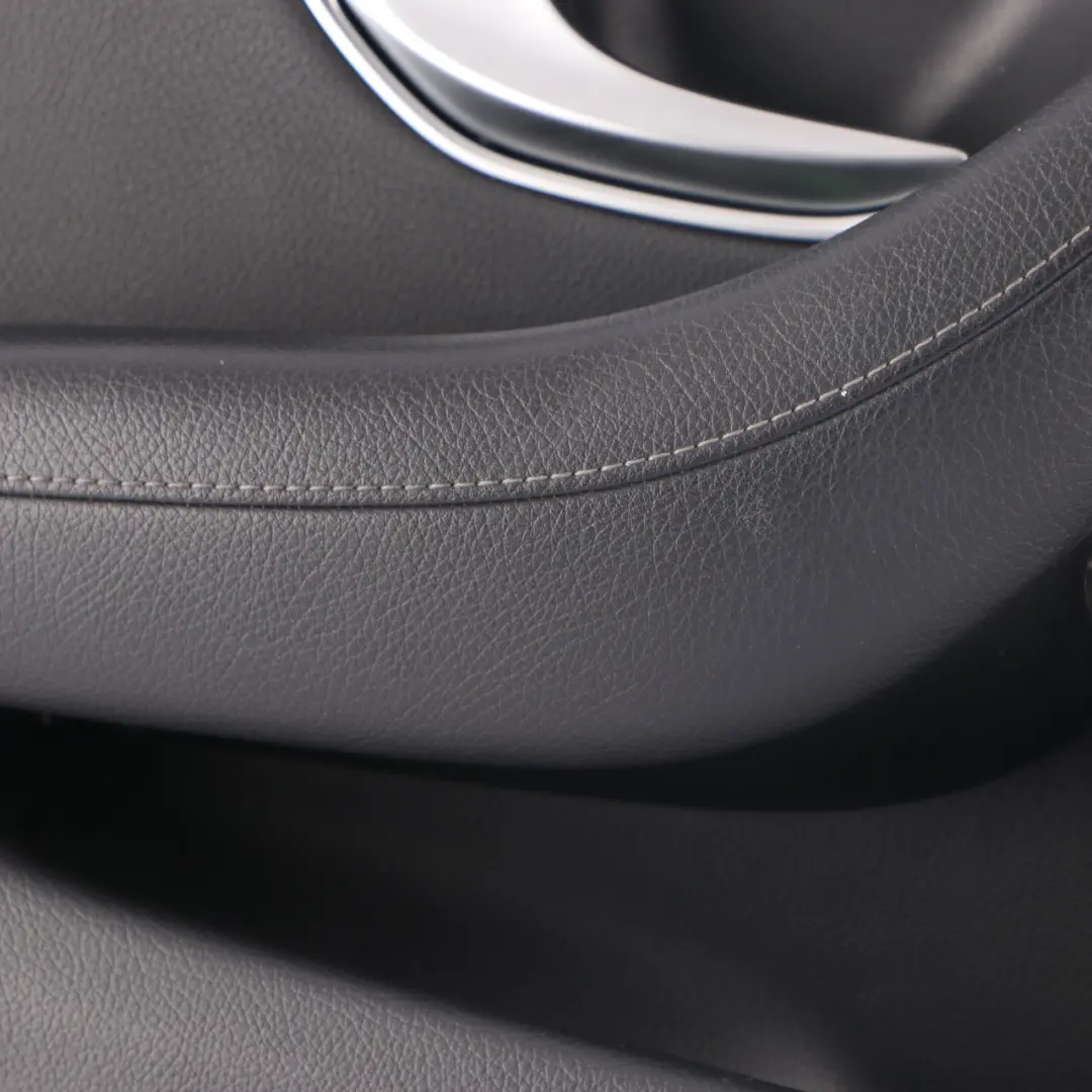 Mercedes W213 Door Card Cover Front Left N/S Trim Panel Black Leather - SKU rhd-A2137207707-1 - Part number A2137207707