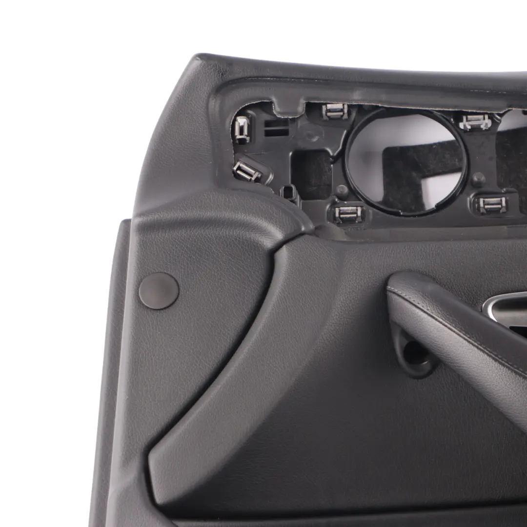 Door Card Cover Front Right O/S Trim Panel Black Leather to Mercedes W213 with Part number A2137208007 Mercedes W213 Door Card Cover Front Right O/S Trim Panel Black Leather - SKU rhd-A2137208007 - Part number A2137208007
