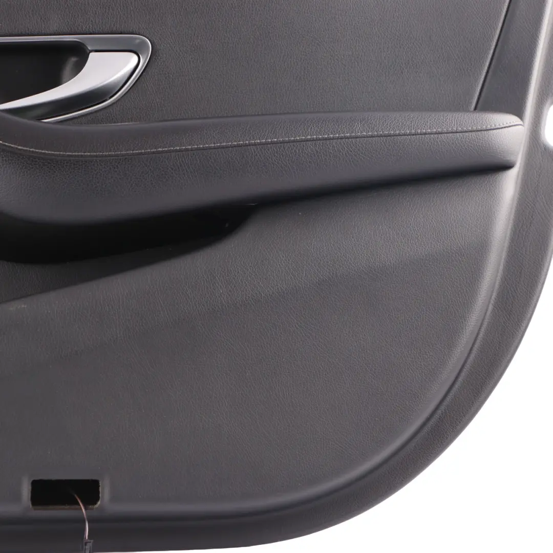 Door Card Cover Front Right O/S Trim Panel Black Leather to Mercedes W213 with Part number A2137208007 Mercedes W213 Door Card Cover Front Right O/S Trim Panel Black Leather - SKU rhd-A2137208007 - Part number A2137208007
