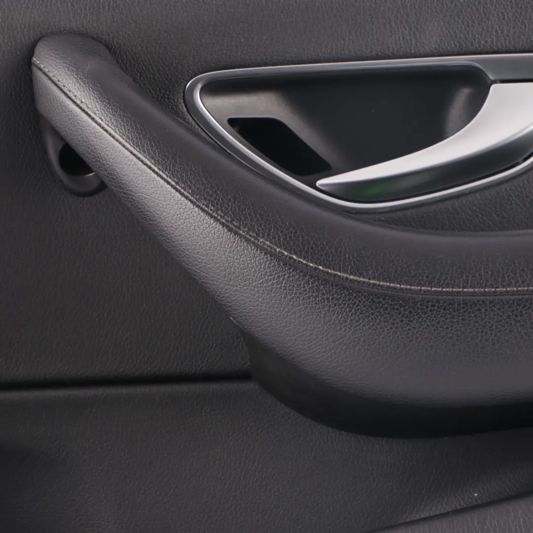 Door Card Cover Front Right O/S Trim Panel Black Leather to Mercedes W213 with Part number A2137208007 Mercedes W213 Door Card Cover Front Right O/S Trim Panel Black Leather - SKU rhd-A2137208007 - Part number A2137208007