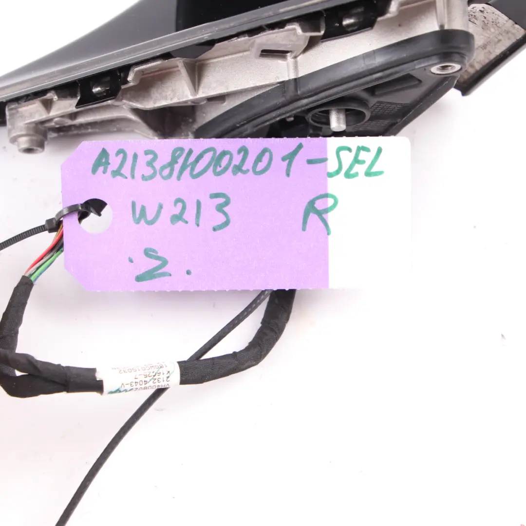 Mercedes W213 Wing Mirror Outside Door Right O/S Selenite Grey - 992 A2138100201 - SKU rhd-A2138107401-SEL - Part number A2138107401