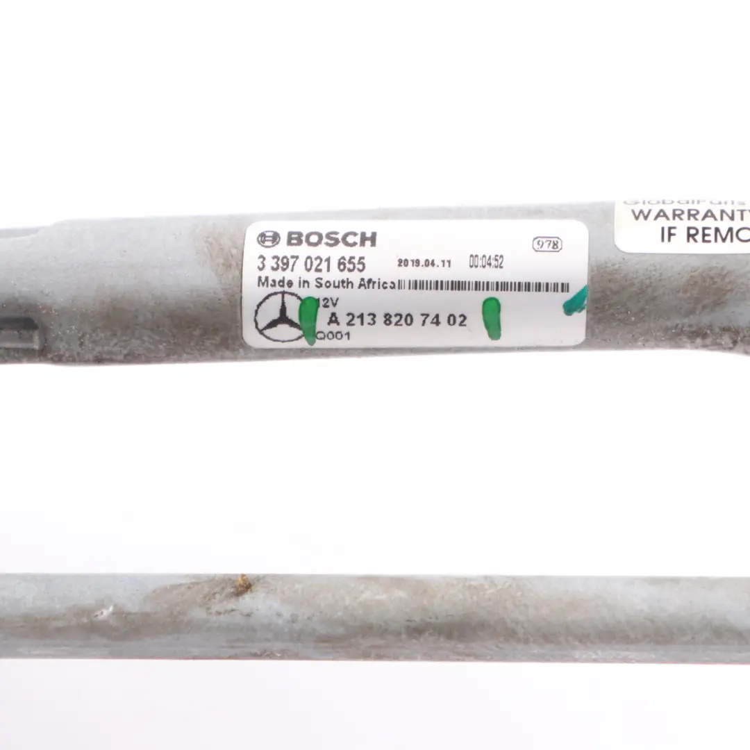  Wiper Linkage Mercedes W205 W213 Windscreen Front Mechanism Motor - SKU rhd-A2138207402 - Part number A2138207402