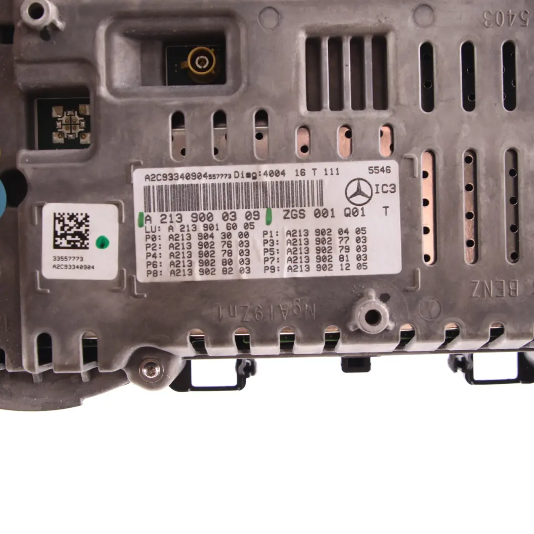 Mercedes W213 Instrument Cluster Speedo Clocks Diesel Automatic - SKU rhd-A2139000309 - Part number A2139000309