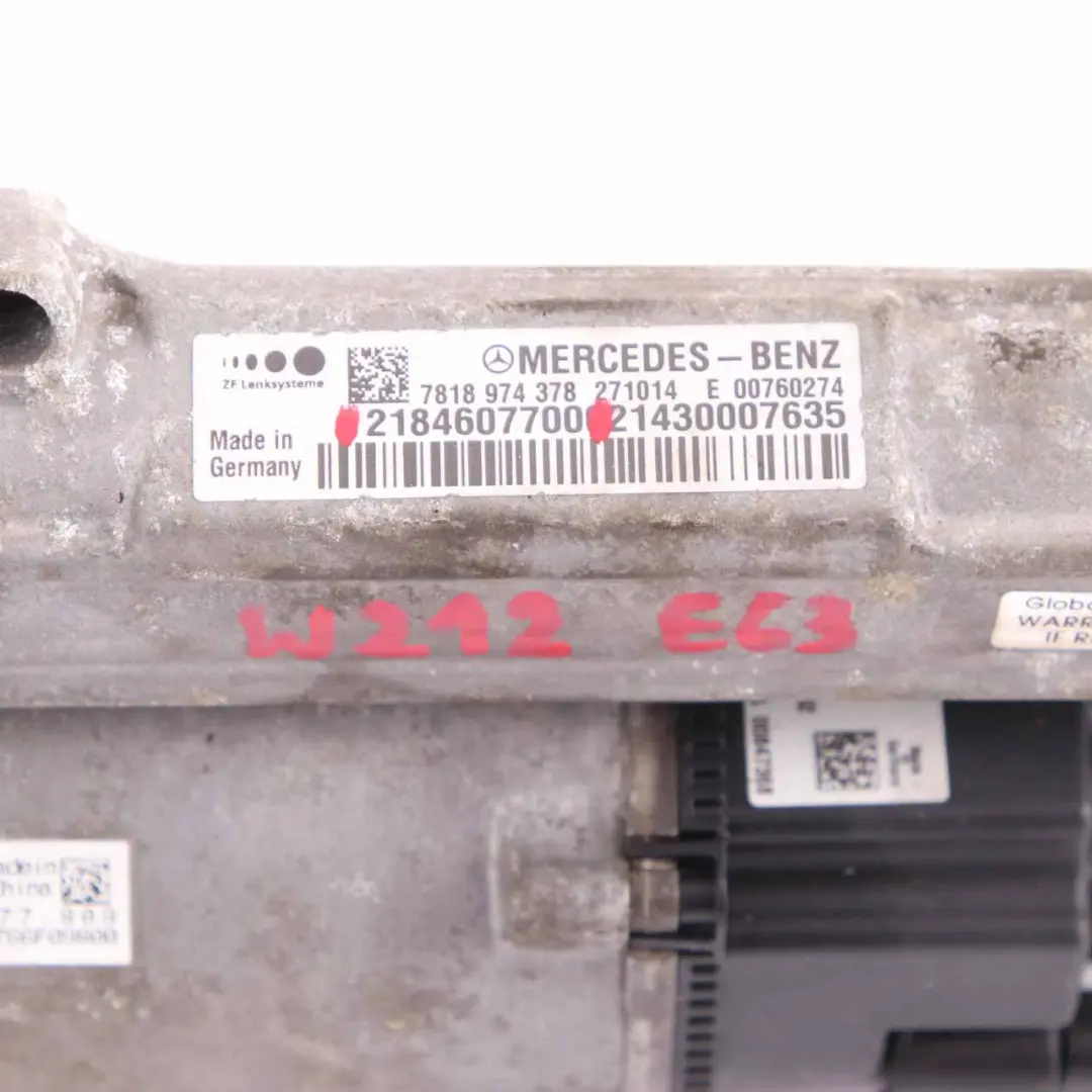 Steering Rack Mercedes W212 W218 AMG Pinion Box Gear to Power with Part number A2184607700 Power Steering Rack Mercedes W212 W218 AMG Pinion Box Gear - SKU rhd-A2184607700 - Part number A2184607700