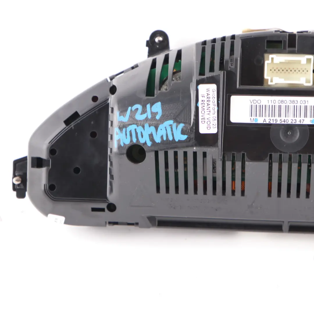 W219 Diesel Instrument Cluster Speedo Clocks Automatic to Mercedes CLS with Part number A2195402347 Mercedes CLS W219 Diesel Instrument Cluster Speedo Clocks Automatic - SKU rhd-A2195402347 - Part number A2195402347