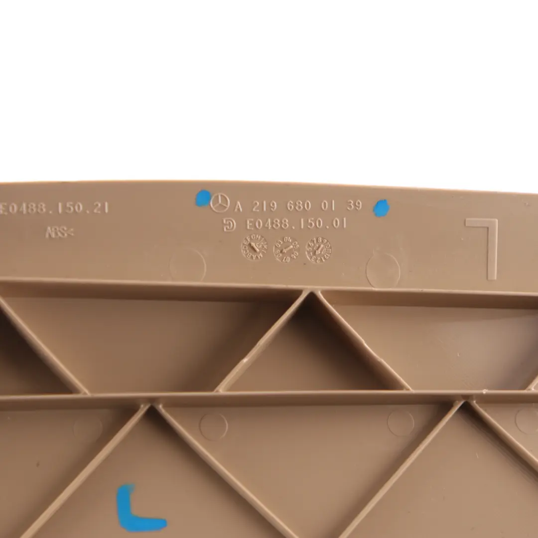 W219 Dashboard Trim Cover Panel Front Left N/S Beige to Mercedes CLS with Part number A2196800139 Mercedes CLS W219 Dashboard Trim Cover Panel Front Left N/S Beige - SKU rhd-A2196800139 - Part number A2196800139