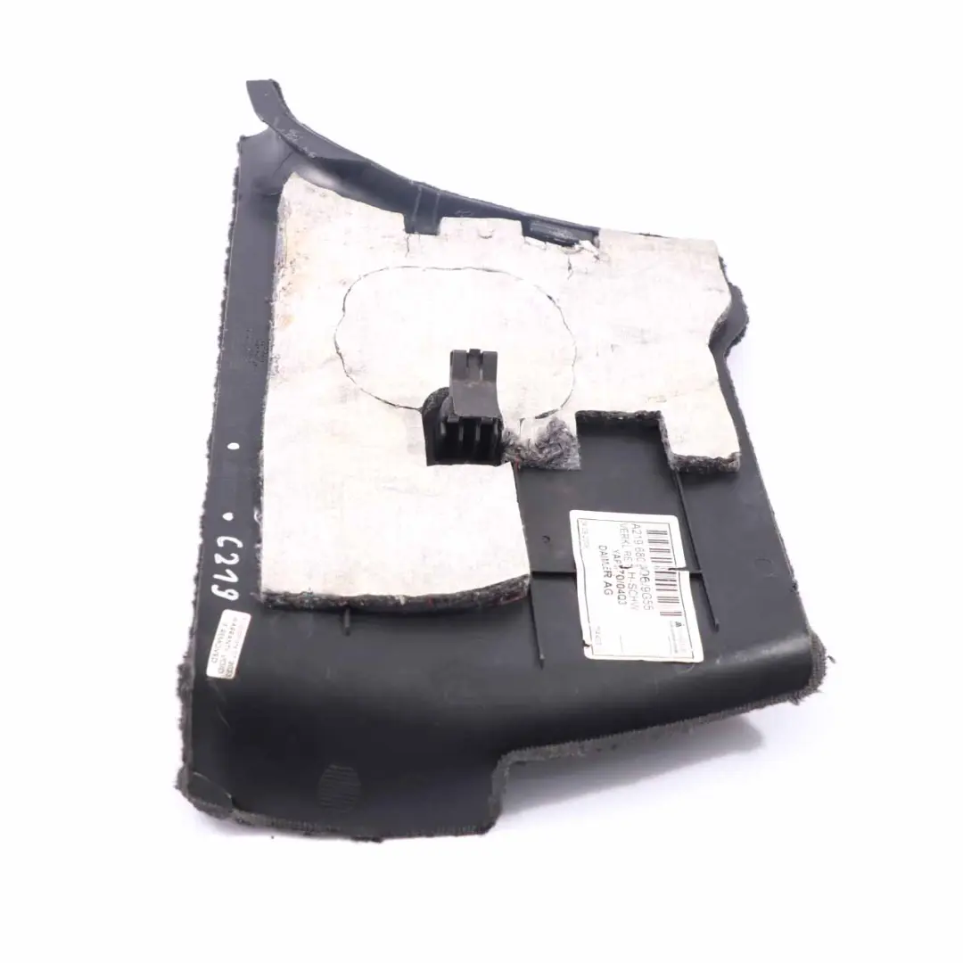 W219 Driver's Side Lower Panel Trim Cover Black to Mercedes CLS with Part number A2196800406 Mercedes CLS W219 Driver's Side Lower Panel Trim Cover Black - SKU rhd-A2196800406 - Part number A2196800406