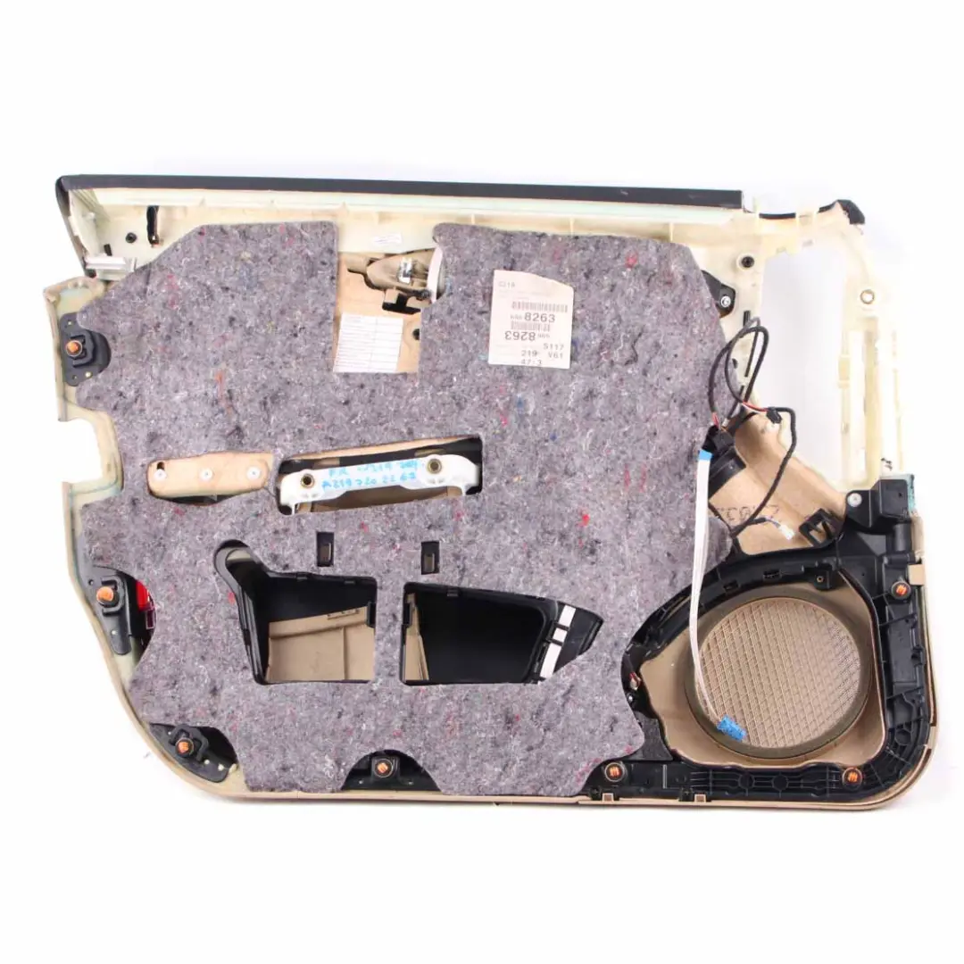 Door Card Mercedes W219 Front Right O/S Door Trim Panel Cover Leather Brown to with Part number A2197202262 Door Card Mercedes W219 Front Right O/S Door Trim Panel Cover Leather Brown - SKU rhd-A2197202262 - Part number A2197202262