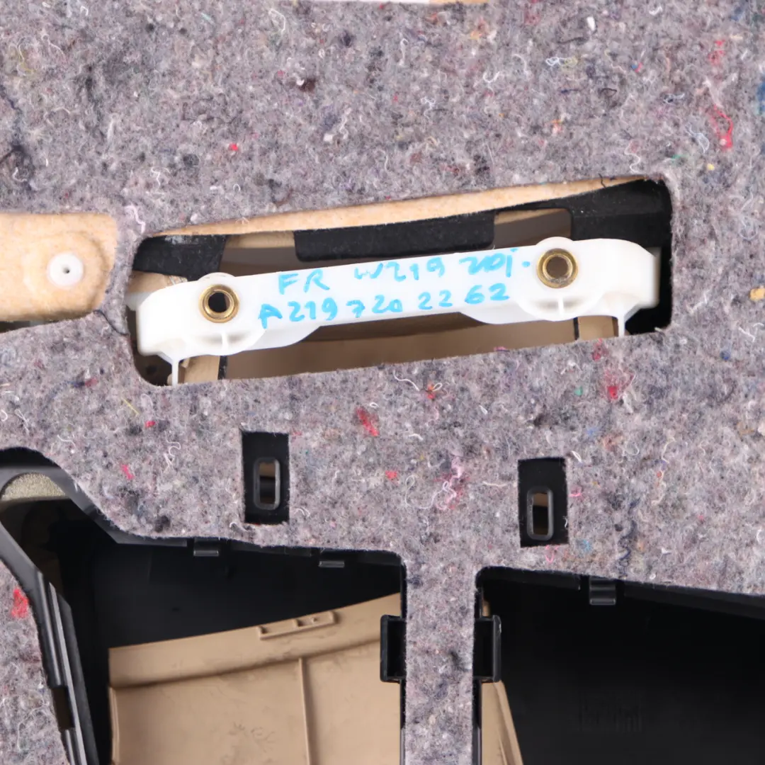 Door Card Mercedes W219 Front Right O/S Door Trim Panel Cover Leather Brown to with Part number A2197202262 Door Card Mercedes W219 Front Right O/S Door Trim Panel Cover Leather Brown - SKU rhd-A2197202262 - Part number A2197202262