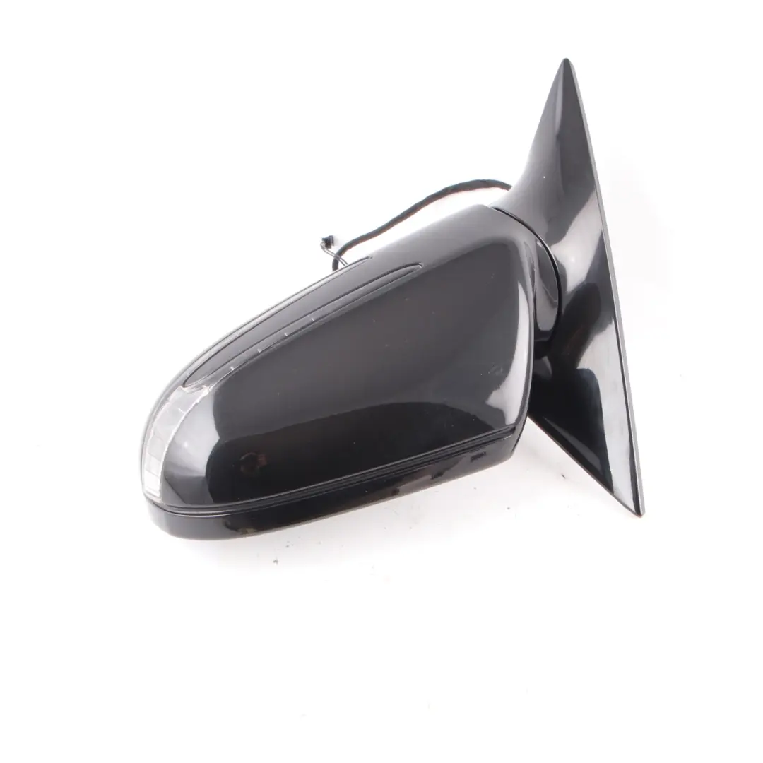 Mercedes CLS W219 Wing Mirror Outside Left N/S Door Obsidian Black - 197 - SKU rhd-A2198102576-OB - Part number A2198102576