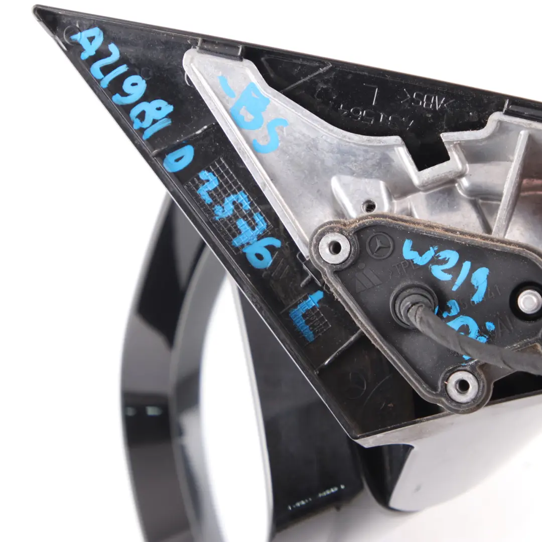 W219 Wing Mirror Outside Left N/S Door Obsidian Black - 197 to Mercedes CLS with Part number A2198102576 Mercedes CLS W219 Wing Mirror Outside Left N/S Door Obsidian Black - 197 - SKU rhd-A2198102576-OB - Part number A2198102576