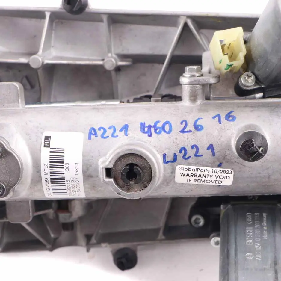 Mercedes W221 Steering Column Electric Adjustable A2214602216 - SKU rhd-A2214602616 - Part number A2214602616