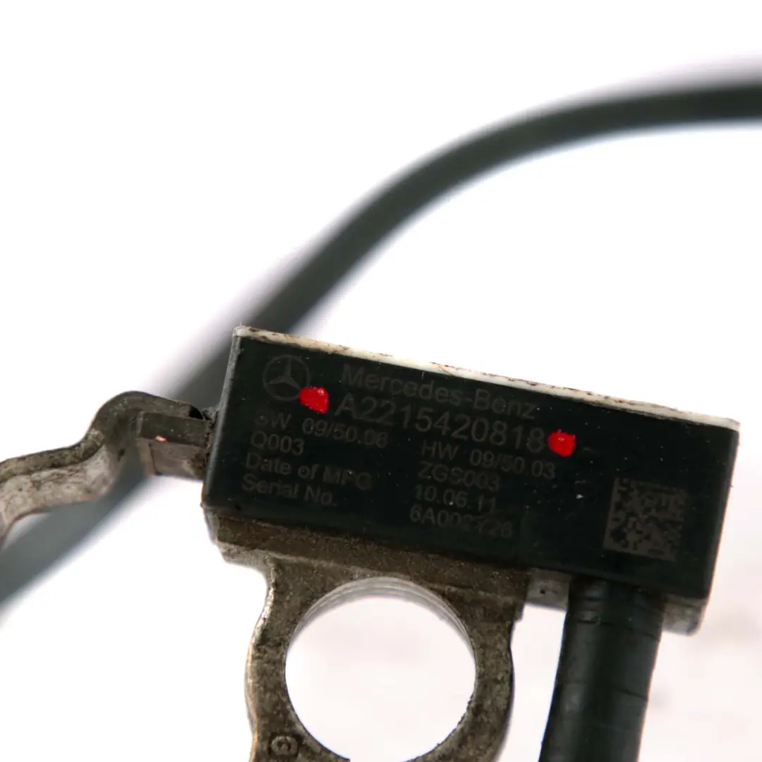  Mercedes-Benz W221 Negative Battery Sensor Minus Terminal Lead Cable - SKU rhd-A2215420818 - Part number A2215420818