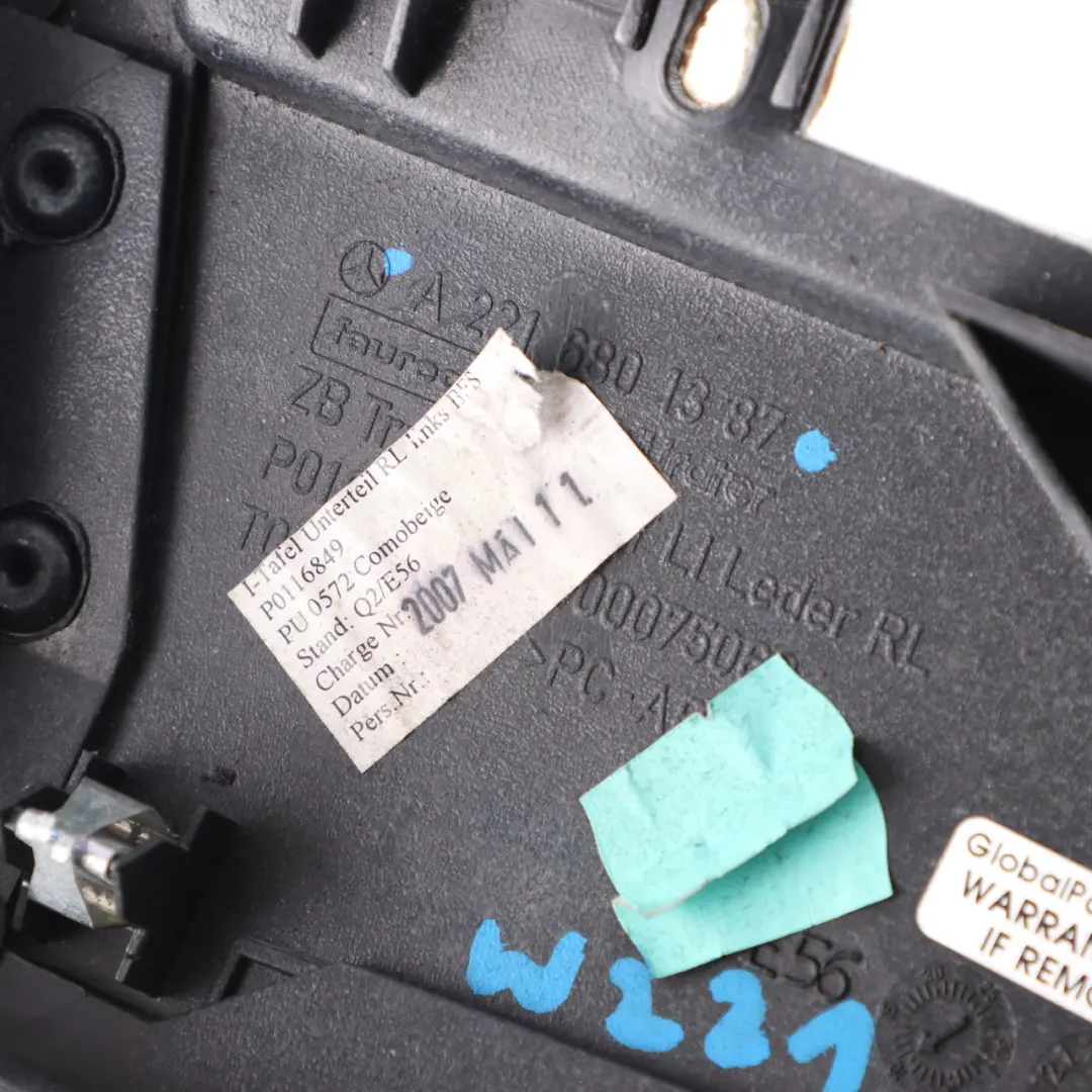 Dashboard Cover Left N/S Lower Trim Panel Beige to Mercedes W221 with Part number A2216801387 Mercedes W221 Dashboard Cover Left N/S Lower Trim Panel Beige - SKU rhd-A2216801387 - Part number A2216801387