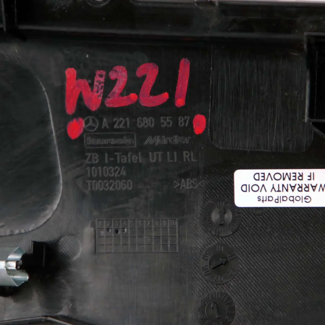 Mercedes-Benz S W221 Dashboard Trim Dover Panel Bottom Left N/S to with Part number A2216805587 Mercedes-Benz S W221 Dashboard Trim Dover Panel Bottom Left N/S - SKU rhd-A2216805587 - Part number A2216805587