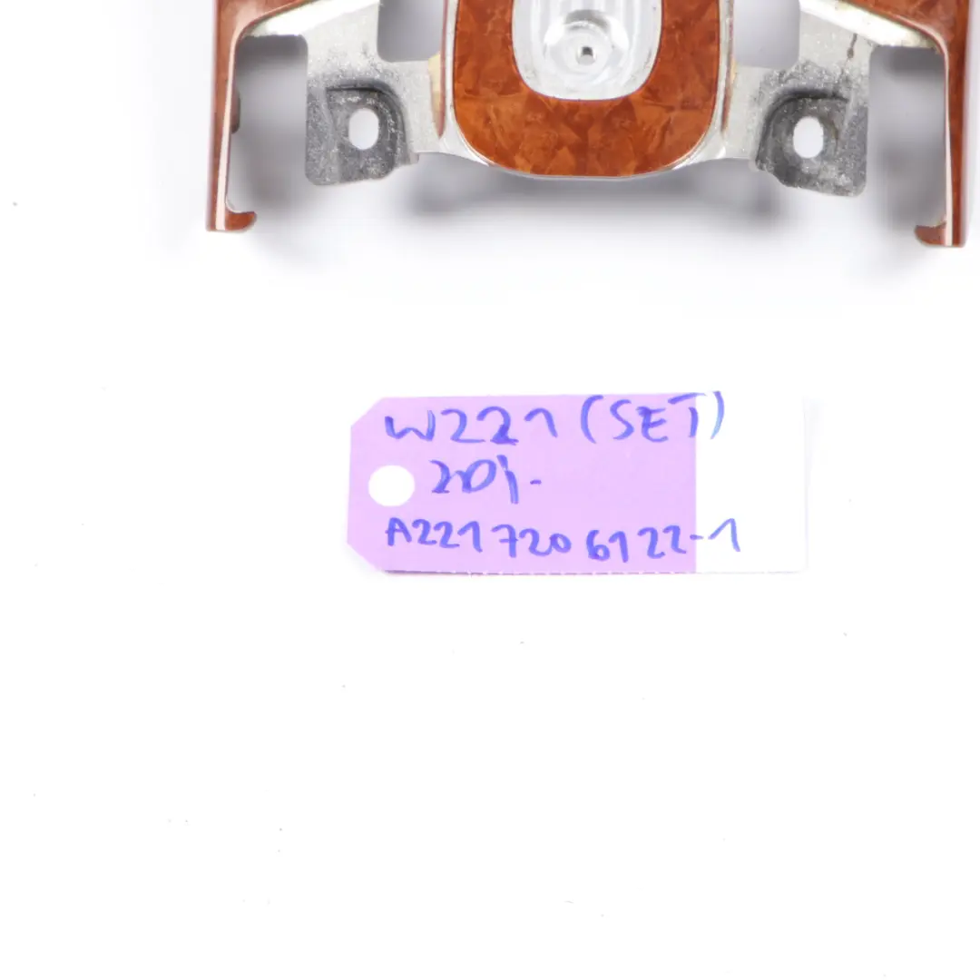  Trim Strip Set Mercedes W221 Interior Wood Dashboard Console Door Trim Strip Set - SKU rhd-A2216808271 - Part number A2216808271