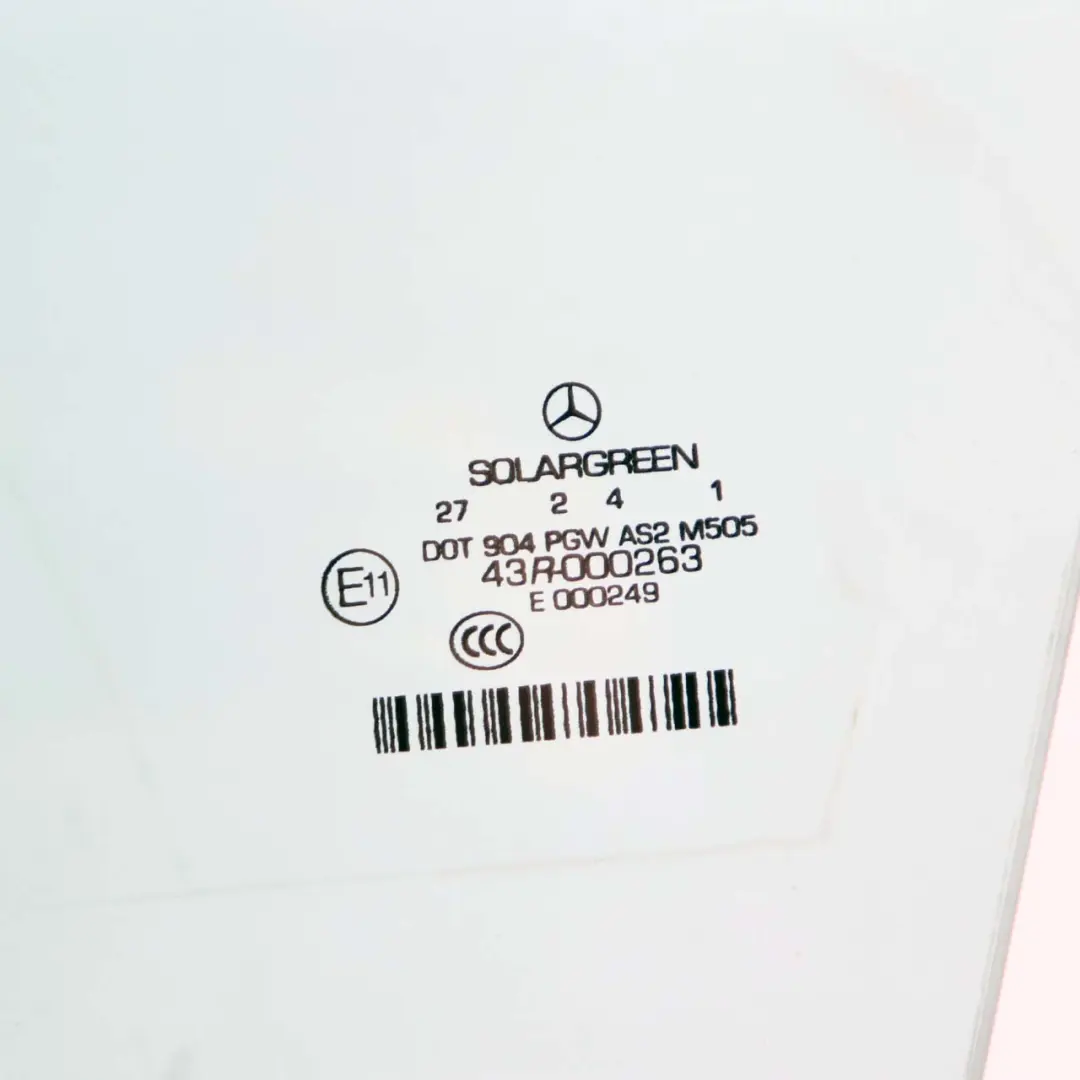 Mercedes W221 Szyba Drzwi Lewy Przód Niebieska - SKU A2217201318 - Numer Części A2217201318