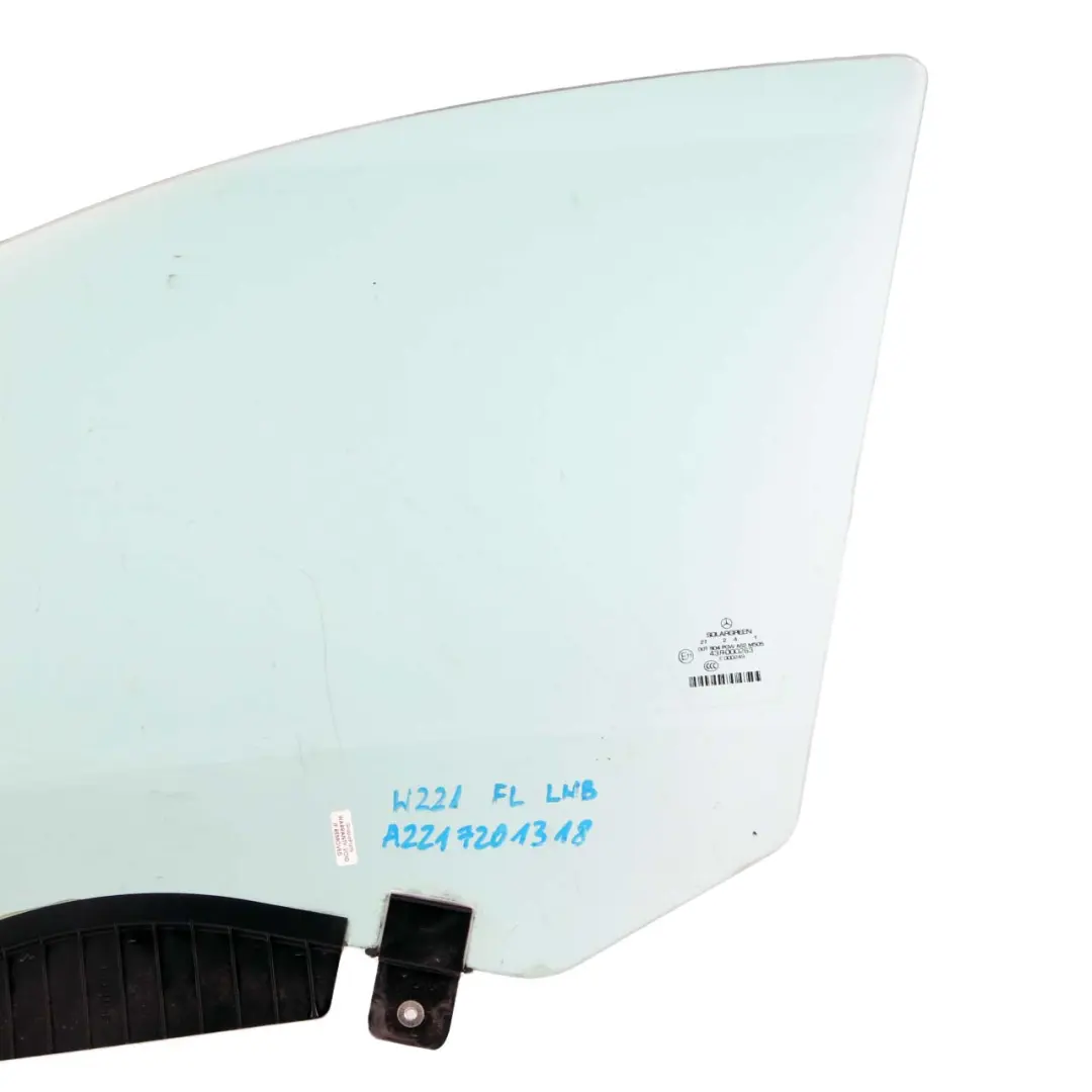 Cristal de puerta delantera izquierda Azul AS2 para Mercedes W221 con número de pieza A2217201318 Mercedes W221 Cristal de puerta delantera izquierda Azul AS2 - SKU A2217201318 - Número de pieza A2217201318