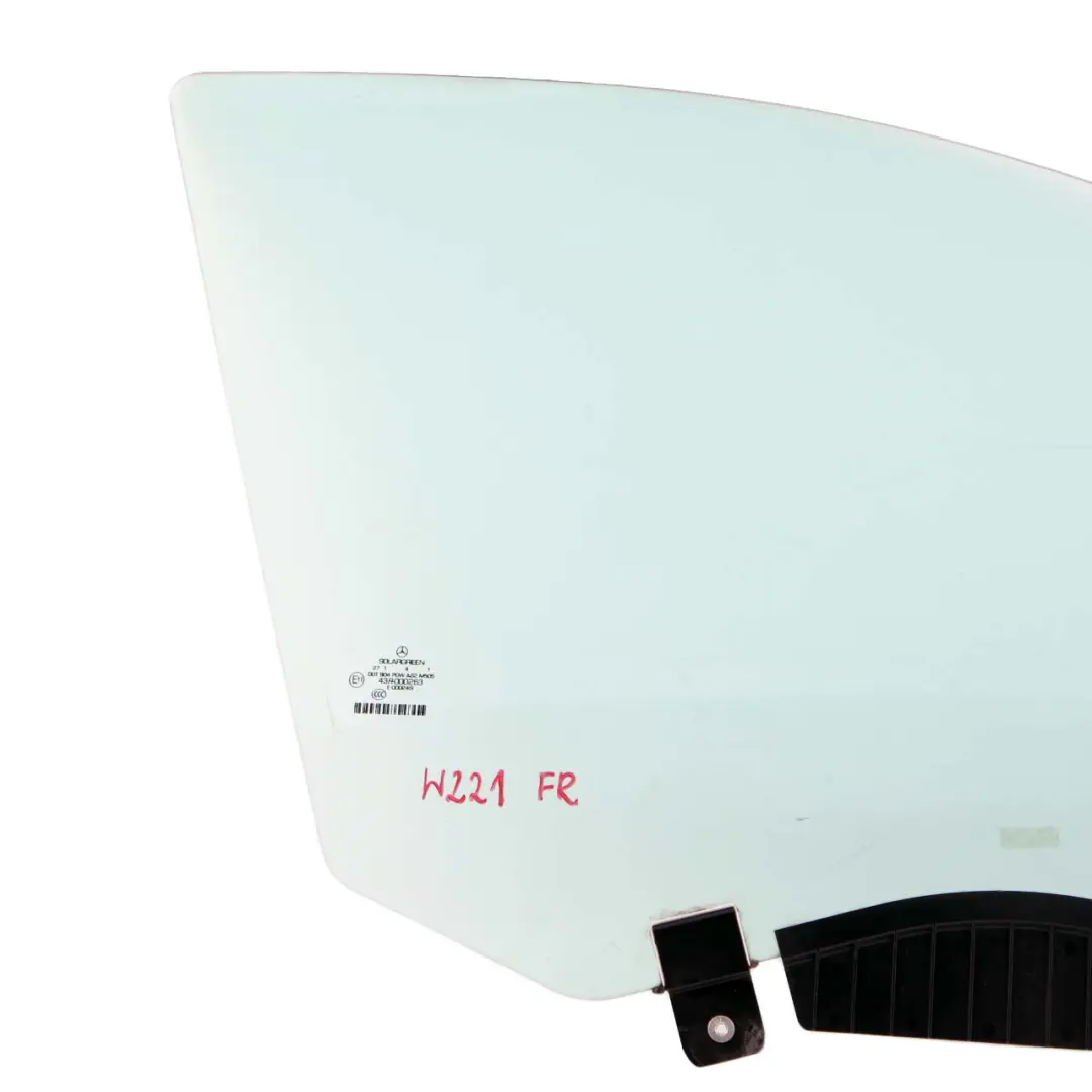 Puerta Delantera Derecha Ventana Cristal Azul AS2 para Mercedes W221 con número de pieza A2217201418 Mercedes W221 Puerta Delantera Derecha Ventana Cristal Azul AS2 - SKU A2217201418 - Número de pieza A2217201418
