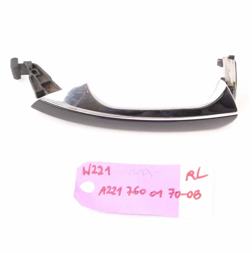 Door Handle Grab Rear Front Left N/S Obsidian Black Metallic 197 to Mercedes W221 with Part number A2217600170 Mercedes W221 Door Handle Grab Rear Front Left N/S Obsidian Black Metallic 197 - SKU rhd-A2217600170-OB - Part number A2217600170