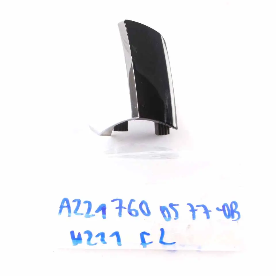 Handle Cover Mercedes W216 W221 Front Left Door N/S Grab Cap Obsidian Black 197 - SKU rhd-A2217600577-OB - Part number A2217600577
