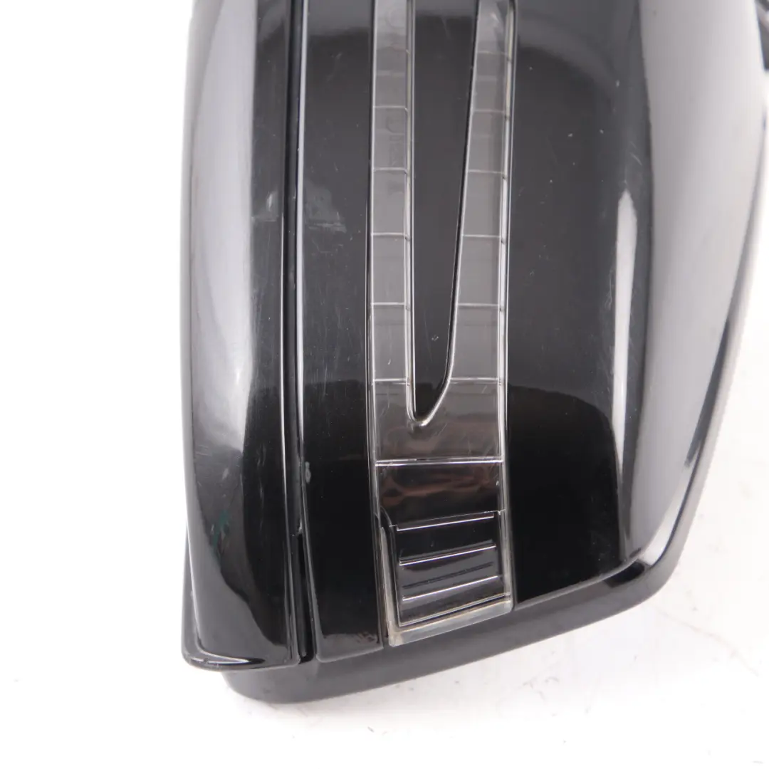  Mercedes-Benz S W221 Auto Dip Left Wing Door Mirror Blind Spot Obsidian Black - SKU rhd-A2218101776-OB - Part number A2218101776